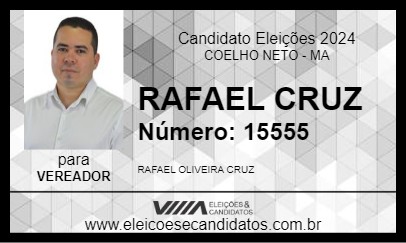 Candidato RAFAEL CRUZ 2024 - COELHO NETO - Eleições