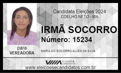 Candidato IRMÃ SOCORRO 2024 - COELHO NETO - Eleições