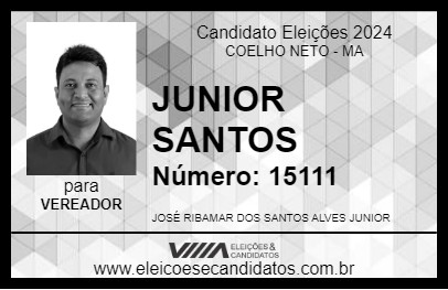 Candidato JUNIOR SANTOS 2024 - COELHO NETO - Eleições