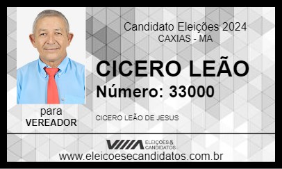 Candidato CICERO LEÃO 2024 - CAXIAS - Eleições