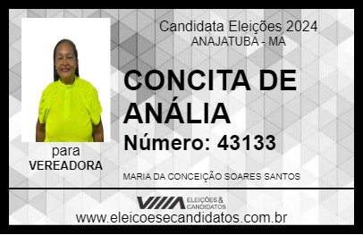 Candidato CONCITA DE ANÁLIA 2024 - ANAJATUBA - Eleições