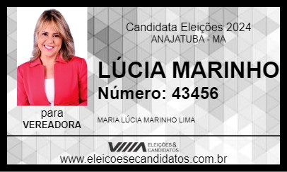 Candidato LÚCIA MARINHO 2024 - ANAJATUBA - Eleições