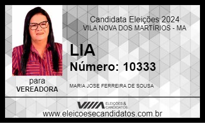 Candidato LIA 2024 - VILA NOVA DOS MARTÍRIOS - Eleições