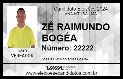 Candidato ZÉ RAIMUNDO BOGÉA 2024 - ANAJATUBA - Eleições