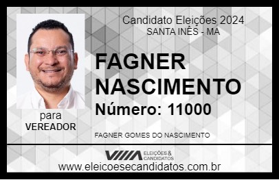 Candidato FAGNER NASCIMENTO 2024 - SANTA INÊS - Eleições