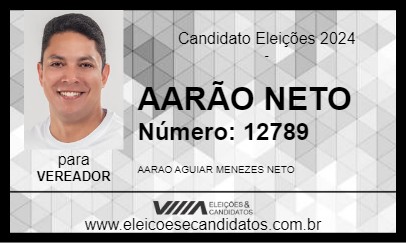 Candidato AARÃO NETO 2024 - HUMBERTO DE CAMPOS - Eleições