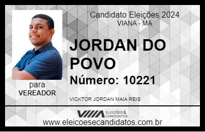 Candidato JORDAN DO POVO 2024 - VIANA - Eleições