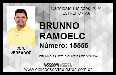 Candidato BRUNNO RAMOELC 2024 - ESTREITO - Eleições