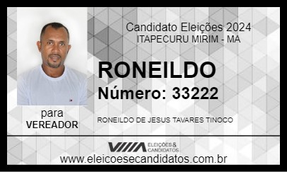 Candidato RONEILDO 2024 - ITAPECURU MIRIM - Eleições