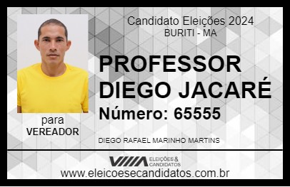 Candidato DIEGO JACARÉ 2024 - BURITI - Eleições