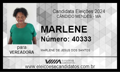 Candidato MARLENE 2024 - CÂNDIDO MENDES - Eleições