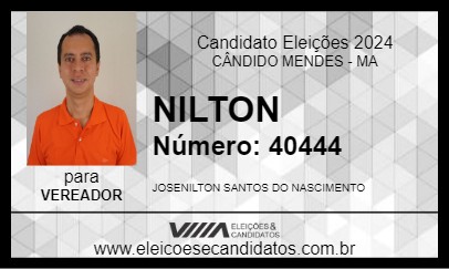 Candidato NILTON 2024 - CÂNDIDO MENDES - Eleições