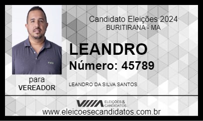 Candidato LEANDRO 2024 - BURITIRANA - Eleições