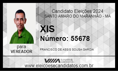 Candidato XIS 2024 - SANTO AMARO DO MARANHÃO - Eleições