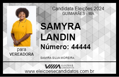 Candidato SAMYRA LANDIN 2024 - GUIMARÃES - Eleições