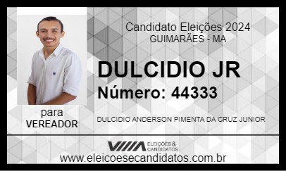 Candidato DULCIDIO JR 2024 - GUIMARÃES - Eleições