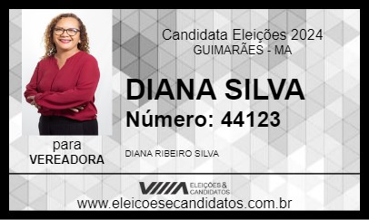 Candidato DIANA SILVA 2024 - GUIMARÃES - Eleições