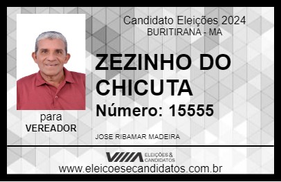 Candidato ZEZINHO DO CHICUTA 2024 - BURITIRANA - Eleições