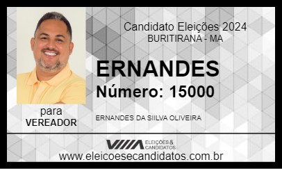 Candidato ERNANDES 2024 - BURITIRANA - Eleições