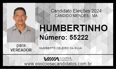 Candidato HUMBERTINHO 2024 - CÂNDIDO MENDES - Eleições