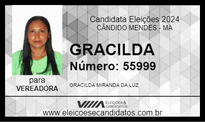 Candidato GRACILDA 2024 - CÂNDIDO MENDES - Eleições