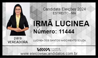 Candidato IRMÃ LUCINEA 2024 - ESTREITO - Eleições