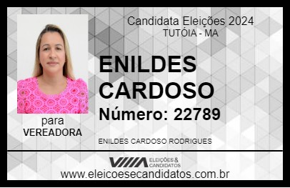 Candidato ENILDES CARDOSO 2024 - TUTÓIA - Eleições