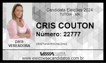 Candidato CRIS COUTON 2024 - TUTÓIA - Eleições