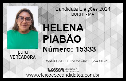 Candidato HELENA PIABÃO 2024 - BURITI - Eleições