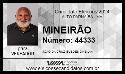 Candidato MINEIRÃO 2024 - ALTO PARNAÍBA - Eleições