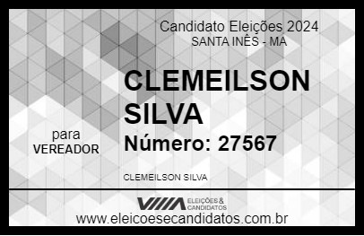 Candidato CLEMEILSON SILVA 2024 - SANTA INÊS - Eleições