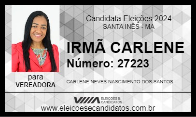 Candidato IRMÃ CARLENE 2024 - SANTA INÊS - Eleições