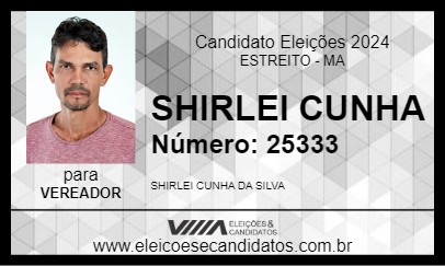 Candidato SHIRLEI CUNHA 2024 - ESTREITO - Eleições