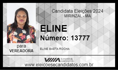 Candidato ELINE 2024 - MIRINZAL - Eleições