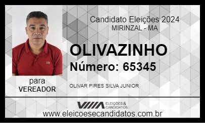 Candidato OLIVAZINHO 2024 - MIRINZAL - Eleições