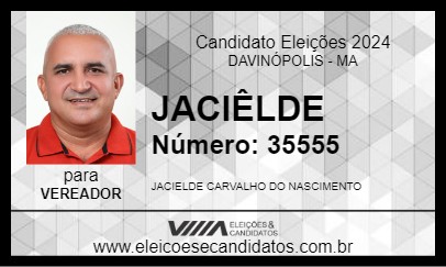 Candidato JACIÊLDE 2024 - DAVINÓPOLIS - Eleições