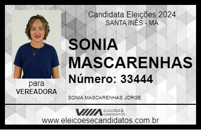 Candidato SONIA MASCARENHAS 2024 - SANTA INÊS - Eleições