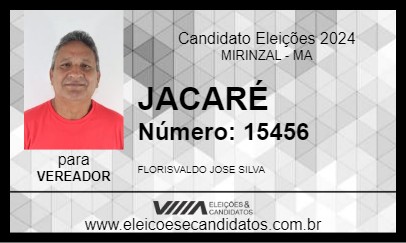 Candidato JACARÉ 2024 - MIRINZAL - Eleições