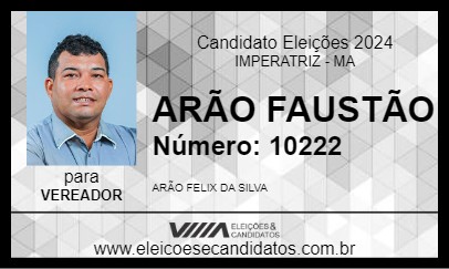 Candidato ARÃO FAUSTÃO 2024 - IMPERATRIZ - Eleições