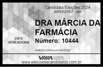 Candidato DRA MÁRCIA DA FARMÁCIA 2024 - IMPERATRIZ - Eleições