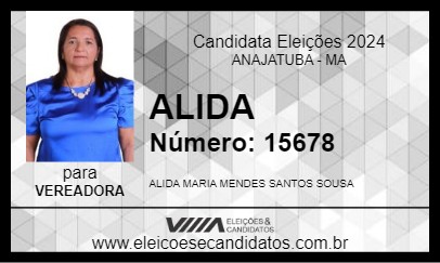 Candidato ALIDA 2024 - ANAJATUBA - Eleições