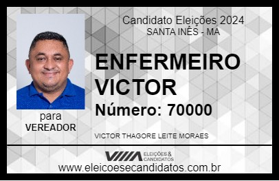 Candidato ENFERMEIRO VICTOR 2024 - SANTA INÊS - Eleições