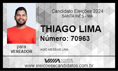 Candidato THIAGO LIMA 2024 - SANTA INÊS - Eleições