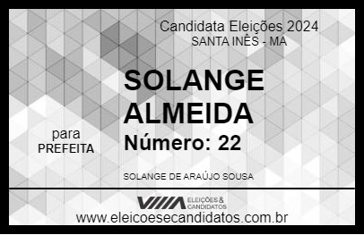 Candidato SOLANGE ALMEIDA 2024 - SANTA INÊS - Eleições