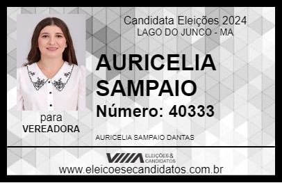 Candidato AURICELIA SAMPAIO 2024 - LAGO DO JUNCO - Eleições