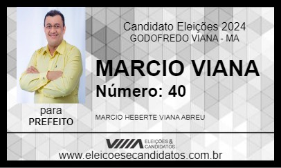 Candidato MARCIO VIANA 2024 - GODOFREDO VIANA - Eleições