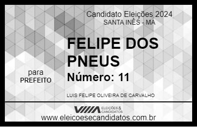 Candidato FELIPE DOS PNEUS 2024 - SANTA INÊS - Eleições