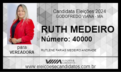 Candidato RUTH MEDEIRO 2024 - GODOFREDO VIANA - Eleições