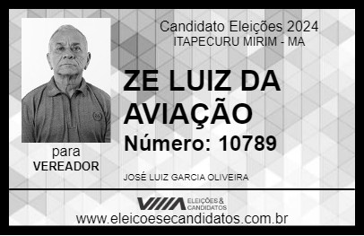 Candidato ZE LUIZ DA AVIAÇÃO 2024 - ITAPECURU MIRIM - Eleições