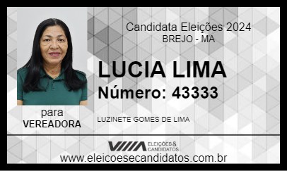 Candidato LUCIA LIMA 2024 - BREJO - Eleições